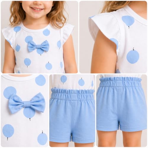 Image of Bold N Elegant Floral Embroidered Cotton Sleeveless Ruffle Top and Shorts Clothing Set for Infant Toddler Baby Girl