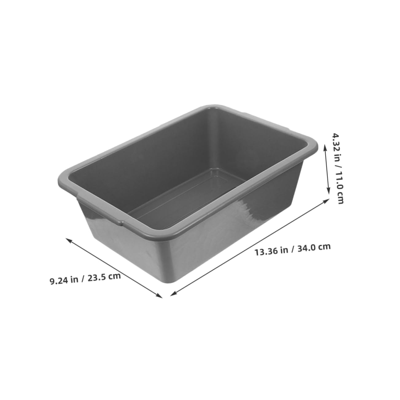 MAGICLULU 3piezas Caja De Almacenamiento Plástico Rectangular Multipropósito Resistente Pp Con Capacidad Moderada Para Lavado De Platos y Frutas Apilable Para Hogar y Uso Comercial