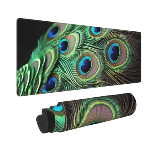Tapis de souris de jeu vert 80 x 30 cm avec tapis de souris pour clavier - 2