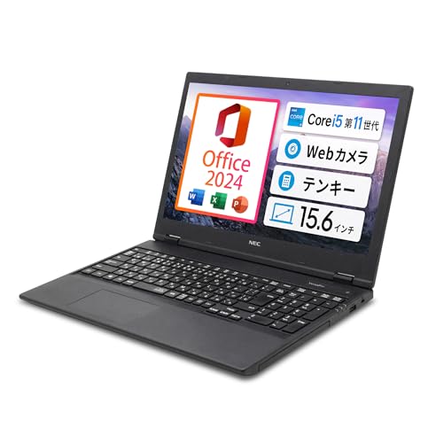 NEC VersaPro / 15.6�^ �m�[�gPC / Win11 / MS Office 2024 / CPU:��11����Core i5 / ������:8GB / SSD:256GB / Web�J�����E�e���L�[����/USB Type-C�AHDMI�AVGA