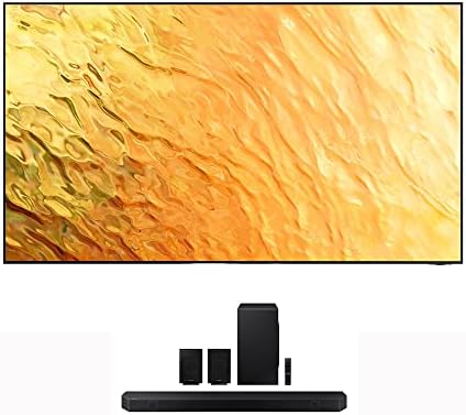 Samsung QN65QN800BFXZA 65″ 8K QLED Quantum Mini LED HDR Smart TV with a Samsung HW-Q990B Adaptive Soundbar with Surround Sound (2022)