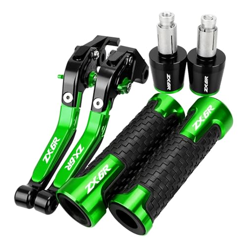 Leviers d'embrayage de frein pour Kawasaki Ninja ZX6R 2007-2016 et poignées de guidon 22mm