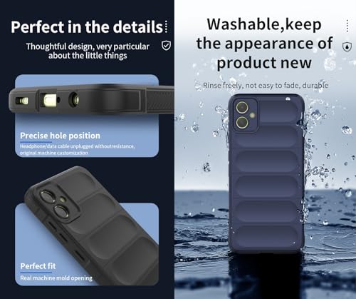 WOKEZ TPU-Silikon Fodral för Samsung Galaxy A05 4G - Mörkblå