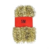 Photo Gallery epheyfif ghirlanda natalizia decorativa, 5 m, decorazione natalizia per albero di natale, decorazione per casa, armadio, porta (oro) Photo Gallery epheyfif ghirlanda natalizia decorativa, 5 m, decorazione natalizia per albero di natale, decorazione per casa, armadio, porta (oro)