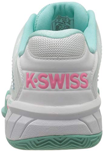 Image of K-Swiss Performance Women's Tennis Shoes, Blue (Aruba Blue /White /Soft Neon Pink 439), 6.5 UK