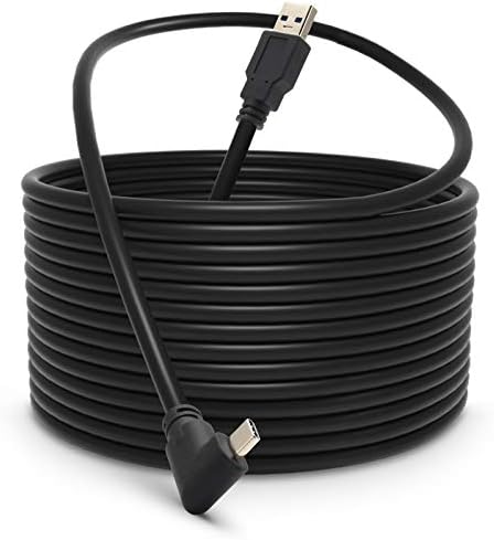 KRX Link Cable Compatible for Oculus Quest 2 16FT, Fast Charing & PC Data Transfer USB C 3.2 Gen1 Cable for VR Headset and Gaming PC (Black)