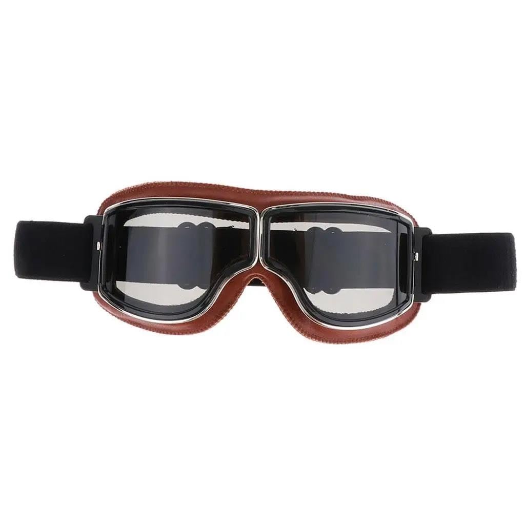 Gogle motocyklowe retro na skuter, okulary ochronne