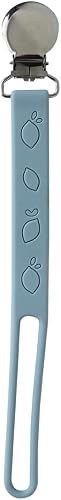 Back To Nature Silicone Pacifier Clip - Blue Strap