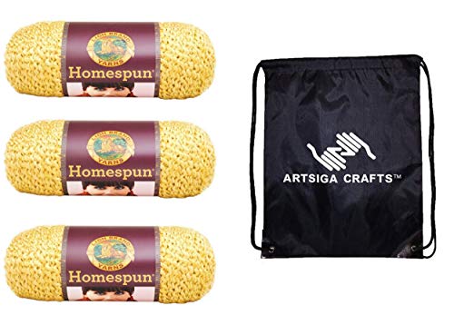 Image of Lion Brand Yarn Homespun 790-394 Golden