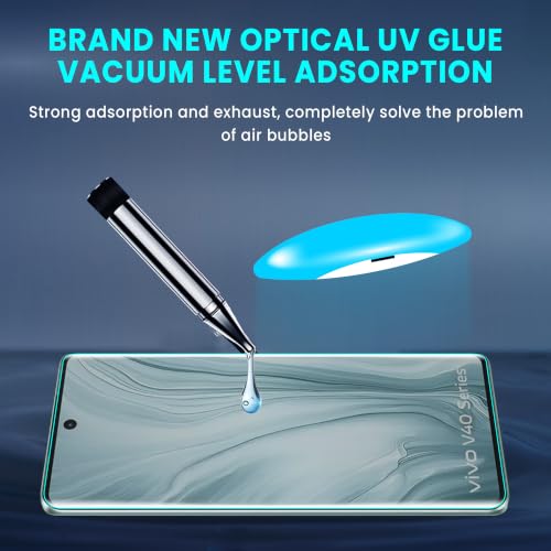 Image of ArmourPro Matte UV Tempered Glass for Vivo T2 Pro, Vivo V29, Vivo V29e, Vivo V40 and iQOO Z7 Pro 5G, Curved Screen Protector, Anti-Glare, Edge-to-Edge Coverage, Fingerprint Friendly, Case Friendly | Pack of 1