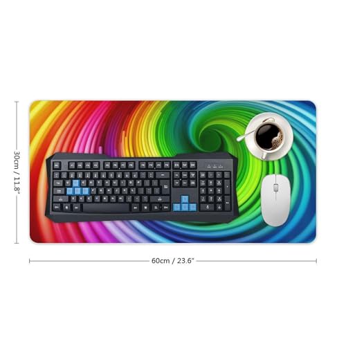 Pad Mouse de Goma Blanco 30x60 cm Base Antideslizante miniatura 2