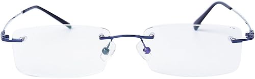 Miniatura 2 de Agstum Lentes de bloqueo de luz azul Lentes flexibles de aleación de titanio sin montura para lentes transparentes