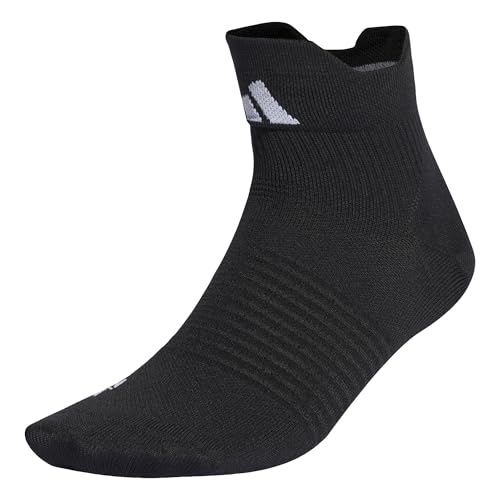 adidas Unisex Performance Designed for Sport Ankle Socks, Black/White,...