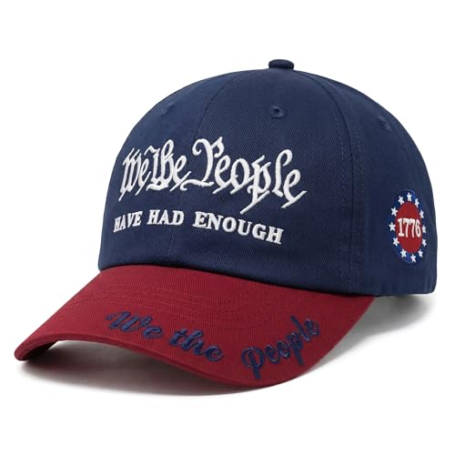 Xoykxoi We The People Hat Embroidered 250 Anniversary USA Hat US Patriotic Merchandise Gifts