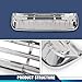 PIT66 Dash Bezel Compatible with Ford F100 F350 Truck 1967-1972 Chrome Silver & Black