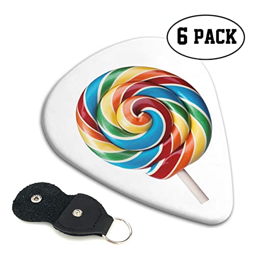 Lollipop Lot de 6 médiators pour guitare acoustique, guitare électrique, basse, ukulélé – fins, moyens et épais - Les Beatles, Paul McCartney, John Lennon, RIngo Starr, George Harrison Lollipop Lot de 6 médiators pour guitare acoustique, guitare électrique, basse, ukulélé - fins, moyens et épais – Image 3