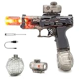 Electric Water Gun, Pistol Style Automatic Water Blaster with 166ml Tank, Motorized Squirt Guns up to 30 FT Range, Summer Outdoor Pool Backyard Party Toys for Kids and Adults (Black)