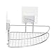 Compactor BESTLOCK Magic Bath Eckablage, Selbstklebend, Chrome, L, 20x20x13,5 cm
