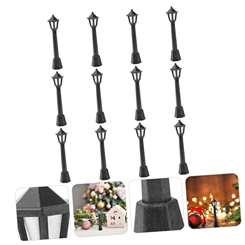 Abaodam 12 Unidades Mini Luz De Rua Iluminação De Casa De Bonecas Decoração De Casa Rústica Candeeir