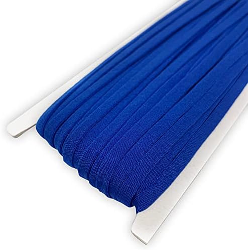 textile Royal Elastic String for Masks 20 Yards Elastic Bands for Sewing 1/4inch Elastic Cord for Masks 5mm Elastic Stretchy Ear Tie Rope Handmade Elastic for Masks Making Mask DIY (Royal)