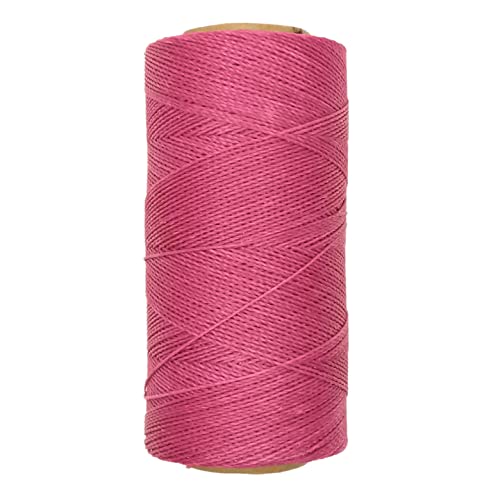 LINHASITA Waxed Thread 100gr / 360 Metres 0.5 mm Thick Polyester Macrame 30 Colours - pink fuchsia, 360 metros / 100 gr - Image 2