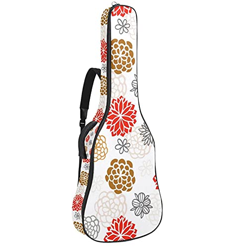 Sac à dos guitare basse électrique souple et housse de transport rembourrée à motif