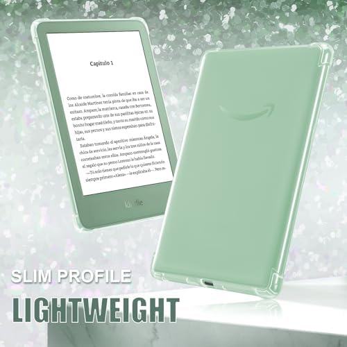 CoBak Clear Case for 6" Kindle 2024 and 2022 (11 Generation) - Ultra-Slim Soft TPU Transparent Cover,Lightweight & Durable Protection - 5