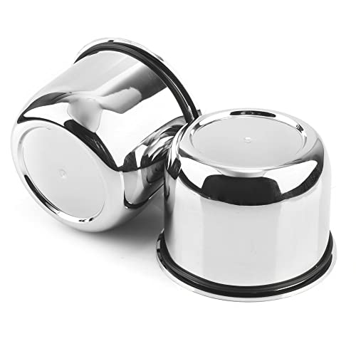 RTRHINOTUNING 4 Pack 3.03inch Wheel Center Caps Plastic Push Through Center Caps Chrome Hub Caps for Trailers Trucks RVs by RTRHINOTUNING - Used condition - Image 9