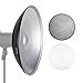 Produktbild Neewer Fotostudio Strobe Blitzlicht Reflektor Beauty Dish mit Wabengitter und Weichzeichner, 55 Zentimeter für Bowens Gemini Standard, R, RX Strobe und mehr