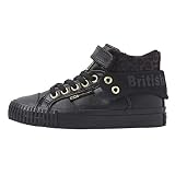 British Knights Baby-Mädchen ROCO Sneaker, Schwarz Leopard Goldfarben Schwarz,21 EU