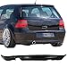 Rear Bumper Lip Compatible With 99-05 VW Volkswagen Golf MK4, 25AE Style Unpainted Black PU by IKON MOTORSPORTS