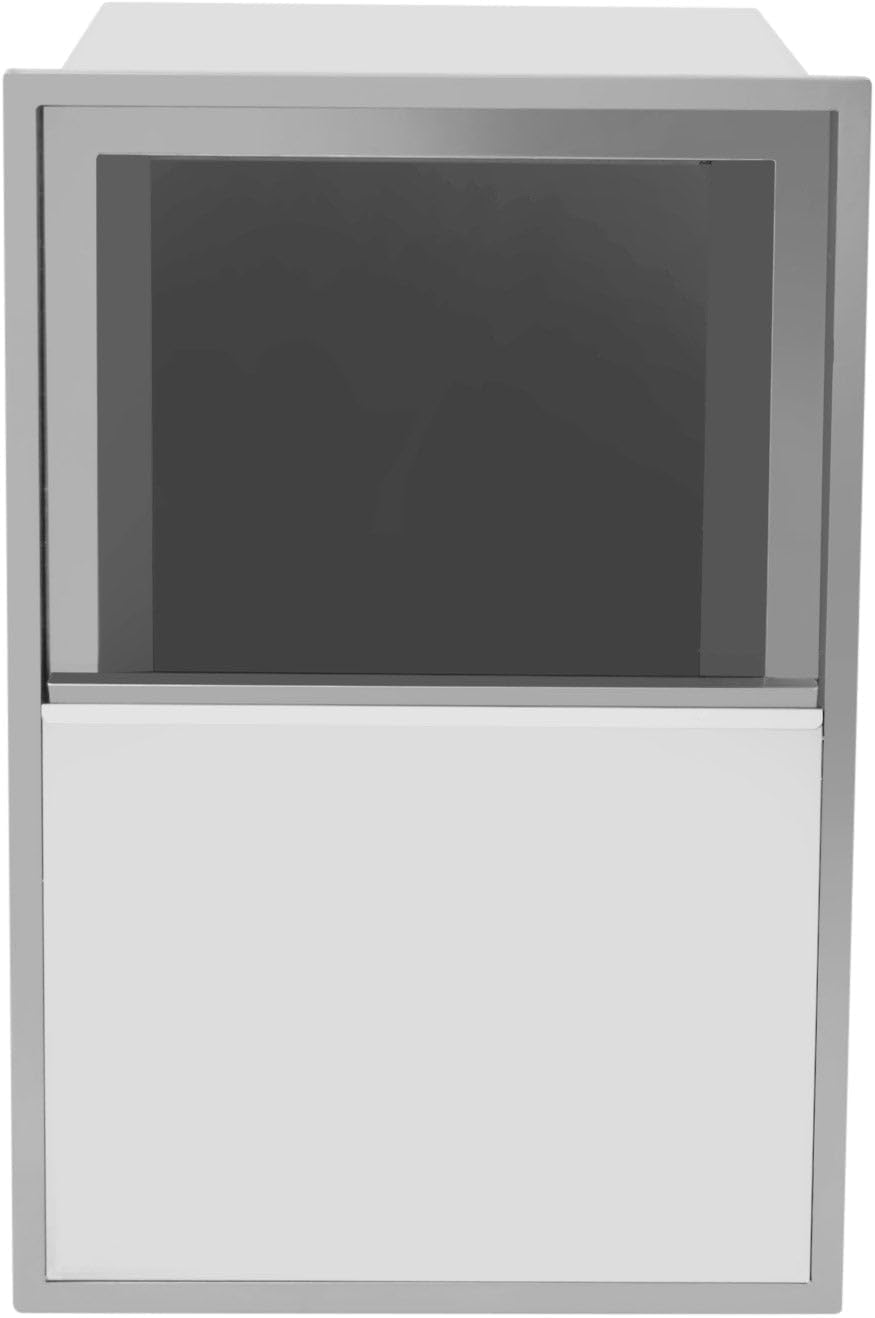 Drop in Ice Chest 27L x 18W x 21H Inch Stainless Steel Ice Cooler with Cover Drop in Ice Bin for Cold Wine Beer