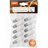 Blum 10x BLUMOTION Dämpfer zum Aufstecken I Türdämpfer für aufliegende Türen, Eckanschlag | Nachrüstung passend für CLIP, CLIP top mit geradem Scharnierarm | Möbelbeschlag, werkzeuglose Montage