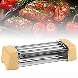 Barbecue à saucisses de comptoir – Température contrôlée pour une cuisson parfaite, idéal pour le petit déjeuner et le barbecue à la maison, facile à utiliser et à nettoyer