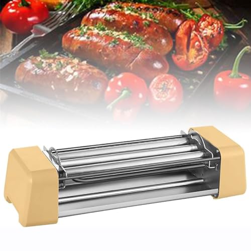 Parrilla para salchichas de encimera: temperatura controlada para una cocción perfecta, ideal para barbacoas en casa, fácil de usar y limpiar