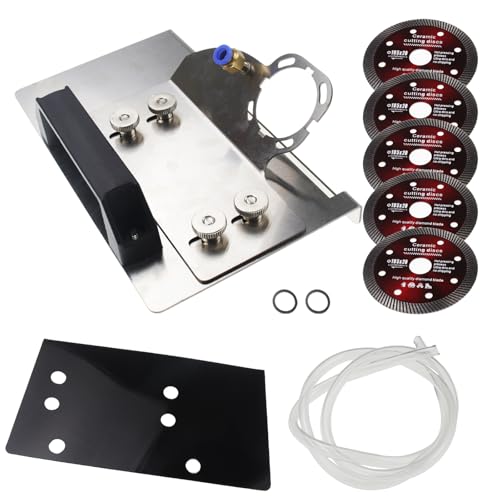 Nihfien Angle Grinder Stand for Tile 45° Chamfer Cutting, Tile Chamfer Stand Angle Grinder Holder, Special Cutting Bracket for 100-Type Angle Grinders Tile Tools(with tile saw blade kit)