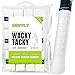 GRIPPLY Wacky Tacky Tennis Overgrips – 12 Pack Ultra Sticky, Non-Slip, Sweat-Proof Racquet Grip Tape Control – (12 Pack White)