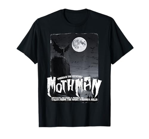 Mothman Punto Piacevole Retrò Cryptid Vintage Maglietta