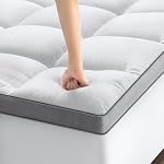 Mattress Topper Queen Size,Plush Mattress Pad with Breathable Air Mesh Sides