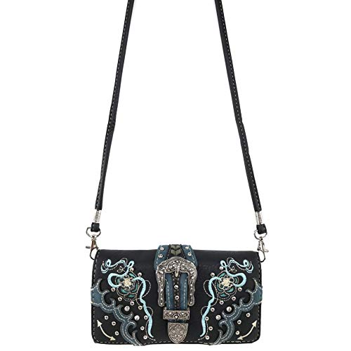 Bolso tote Western con hebilla floral para mujer miniatura 7
