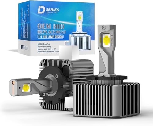 2 Stück D1S Xenon Brenner 12V 35W,Xenon-Scheinwerferlampe, 6500K Kühles Weiß, D1S mit Zertifizierung, Ersatz für HID-Xenonlampen, Stabile Leistung & Extrem Langlebig