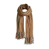 Tumia LAC Scarf 100% Wool, Luxurious Winter Handmade Scarf, Long Soft Warm, Unisex 230cm Long