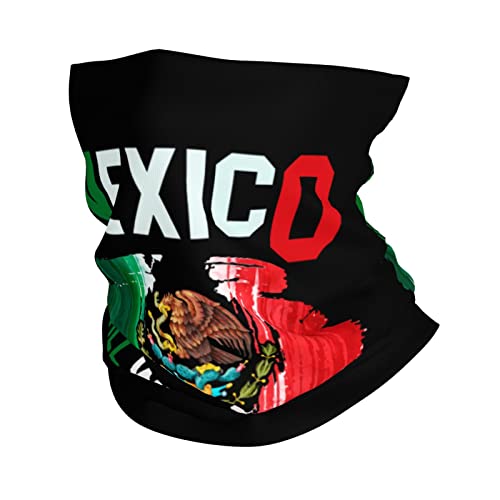 Pooedso Breathable World Soccer Mexico Neck Gaiter Double Sided Printing Multipurpose Balaclava Face Masks For Men Women Bandanas Sports Mask White #TOP2