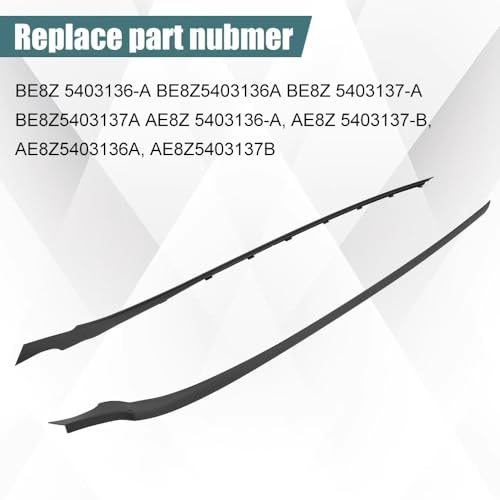 Pair Windshield A-Pillar Trim Moulding Compatible with Ford Fiesta 2011-2019 Replaces BE8Z5403137A BE8Z5403136A AE8Z5403136A AE8Z5403137B by COOL STAR - Image 2