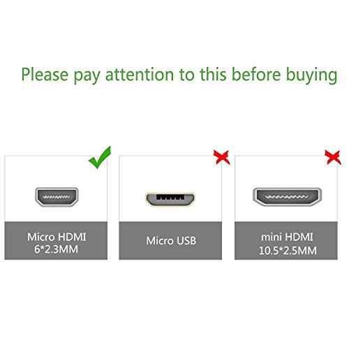Cable Micro HDMI Tipo D a HDMI Tipo A conector macho de vídeo HD para Olympus SP-600UZ 2