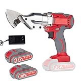 36V Sheet Copper Metal Shear Cutter, Cordless Electric Scissor, Corrugated Metal Roofing Cutting Tool, Tin Snip with 2 7.5Ah Batteries Chrome-Vanadium Steel Blade Pure Copper Motor Controllable Speed