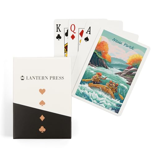 Baraja de 52 cartas tamaño póker New York Seek Adventure