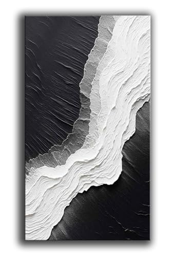 YaSheng Art - Hand-Painted Thick Texture Abstract Oil Painting sea