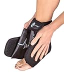 ActiveWrap Foot & Ankle Ice Pack Wrap with Reusable Hot Cold Packs for Plantar Fasciitis Pain Achilles Injuries - Small/Medium