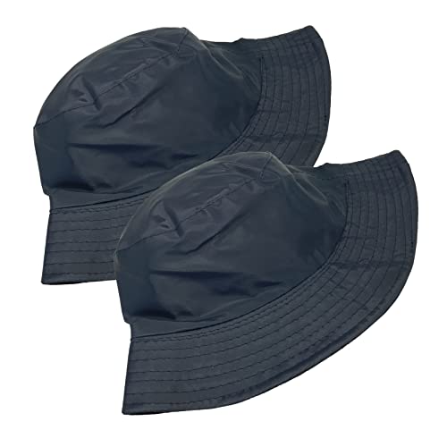 verdementa.es Lote de 2 Gorros Lluvia Unisex, Sombrero Pescador, Waterproof, Impermeable Hombre y Mujer Cover